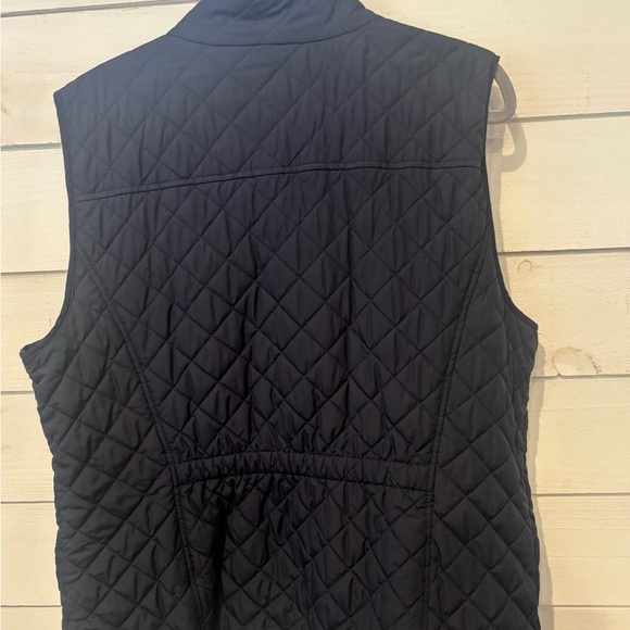 Talbots Navy Quilted Vest with Stand-Up Collar - Picture 7 of 7